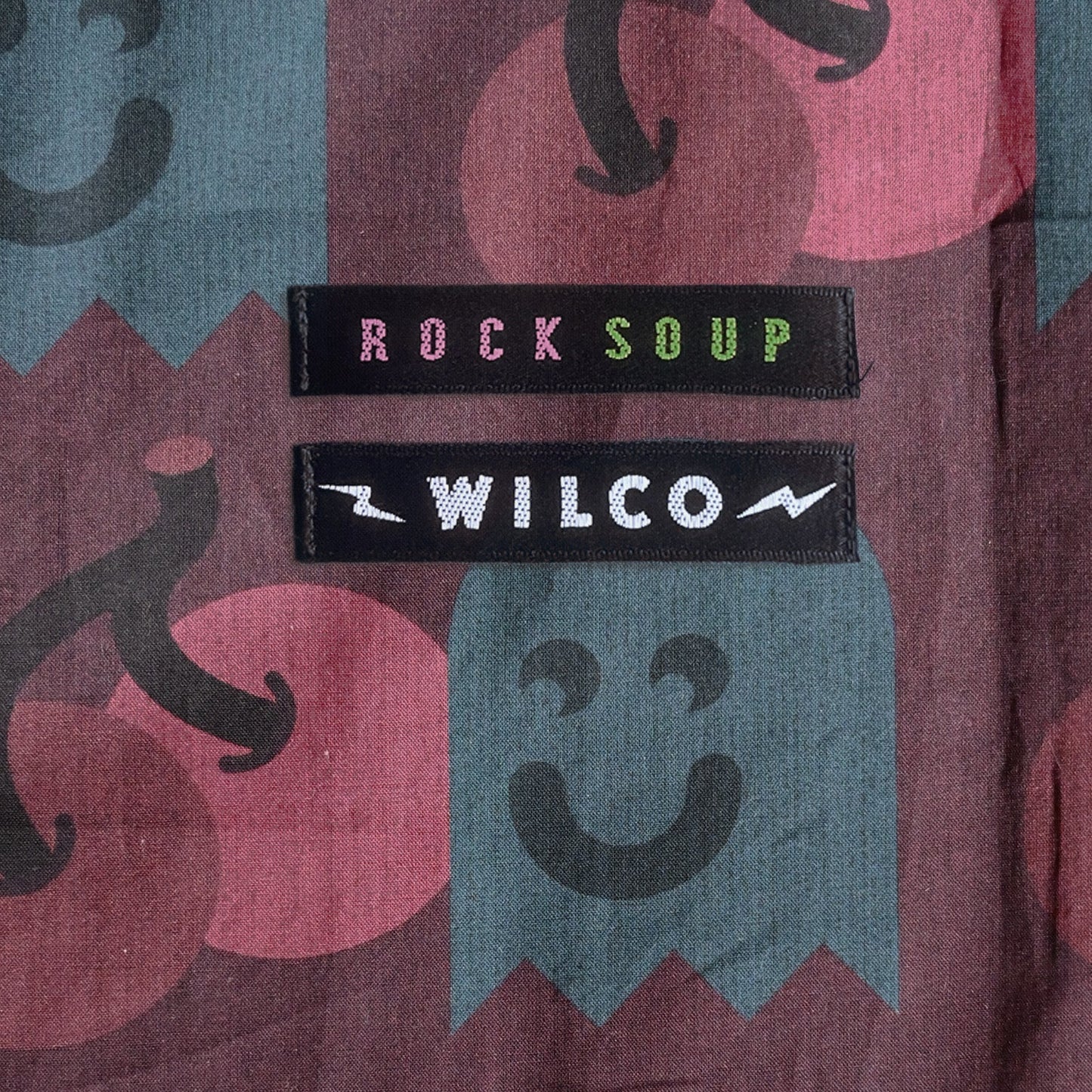 Wilco Cherry Ghost LIGHTWEIGHT Button Up Short Sleeve Shirt